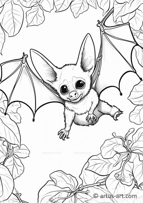 Flying fox Coloring Page